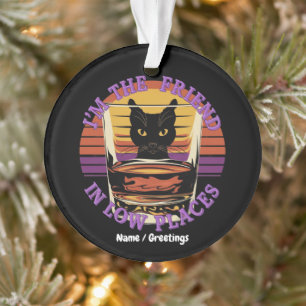 I’m the Friend in Low Places Funny Quote Ornament
