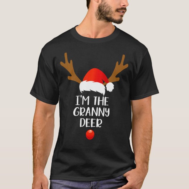 I M The Granny Deer Matching Family Group Fun Chri T-Shirt (Front)