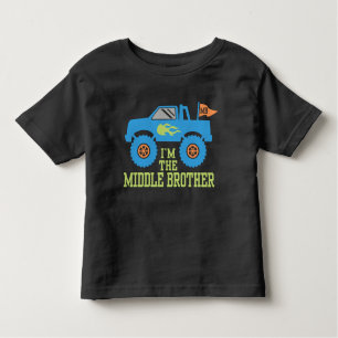 I’m The Middle Brother Monster Truck Toddler T-Shirt