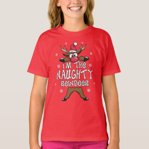 I’m The Naughty Reindeer Family Christmas Pajama T-Shirt