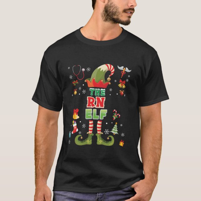 I m The RN Nurse Elf Christmas Suit Sweater Ugly M (Front)