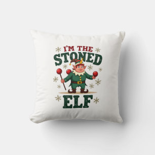 I�m The Stoned Elf Vintage Christmas Dabbing Unico Cushion