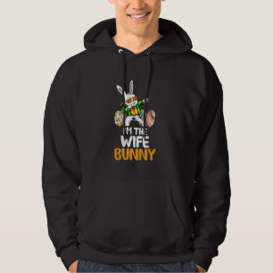 I M The Wife Bunny Matching Family Easter  Lover Hoodie