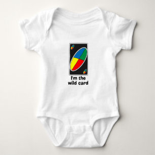 I’m The Wild Card   Funny Baby Costume w/Family  Bodysuit