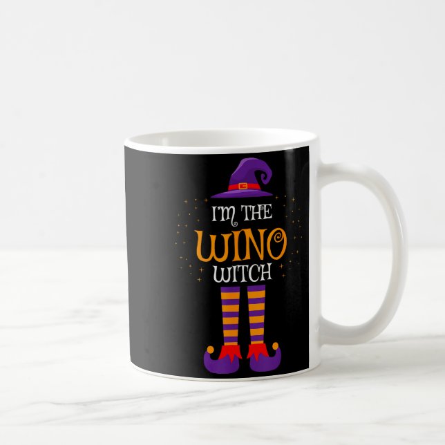 I’m The Wino Witch Halloween Family Matching Group Coffee Mug (Right)