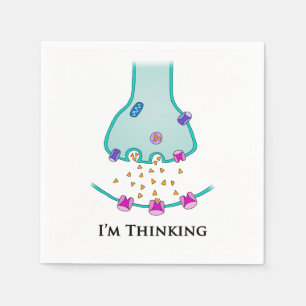 I’m Thinking Neuron Synapse Napkin