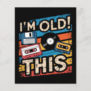 I’m This Old Colourful Retro Music Nostalgia Flyer