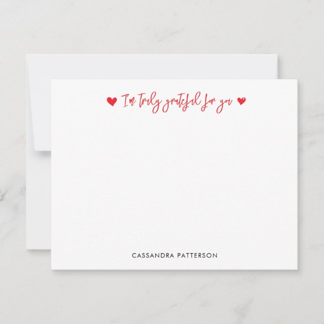 I’m Truly Grateful For You  Card (Front)