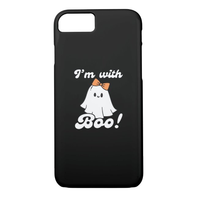 I’m With Boo Funny Retro Case-Mate iPhone Case (Back)