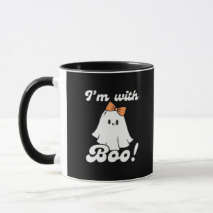 I’m With Boo Funny Retro Mug