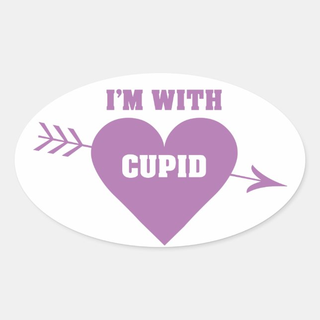 I’M WITH CUPID stickers (Front)