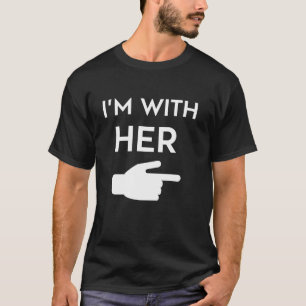 I m with Her Funny Couple Matching Halloween Costu T-Shirt