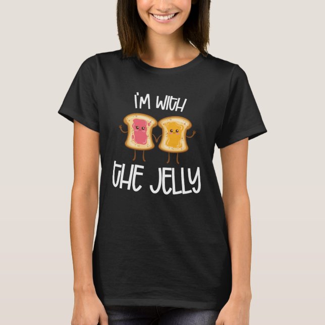 I m With Jelly Couple Peanut Butter Partner T-Shirt (Front)