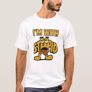 I’m With Stupid – Cartoon Meme Design T-Shirt