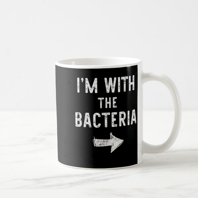 I’m With The Bacteria Funny Halloween Couple Costu Coffee Mug (Right)