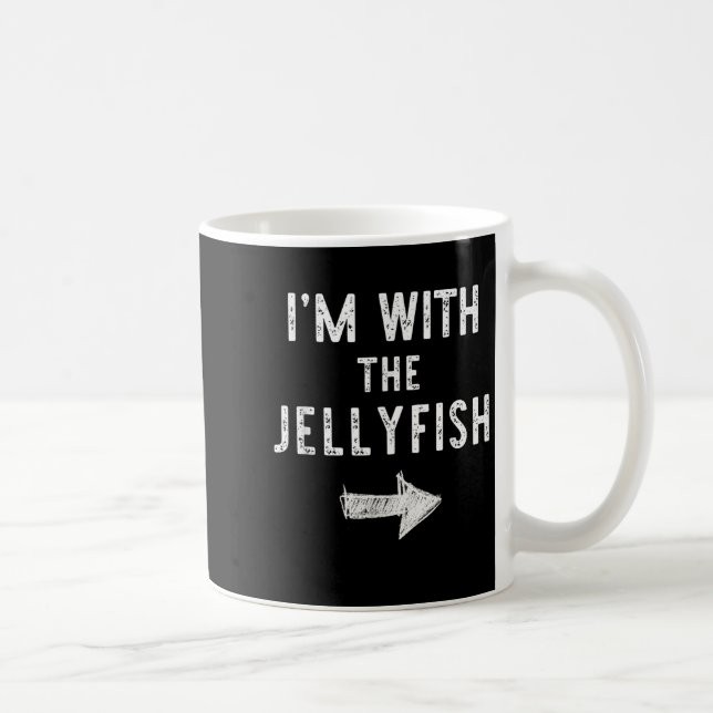 I’m With The Jellyfish Halloween Couple Costume Je Coffee Mug (Right)