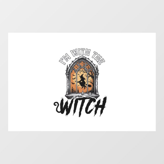 I’m With The Witch Vintage Halloween (Sheet)