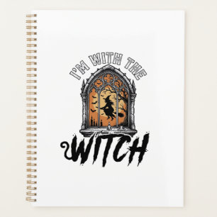 I’m With The Witch Vintage Halloween Planner