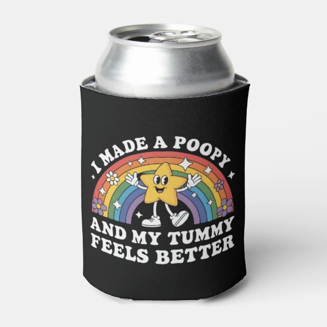 I Made A Poopy Funny Inappropriate Vacation Swap  Can Cooler (Can Front)