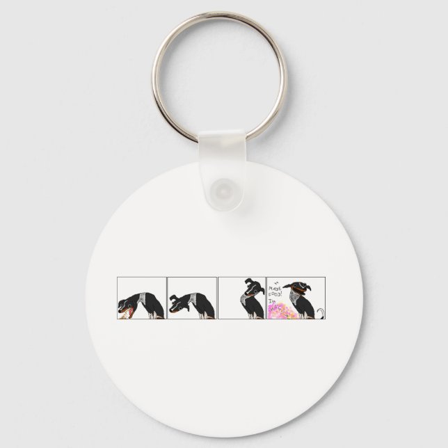 "I made food" Key Ring (Front)