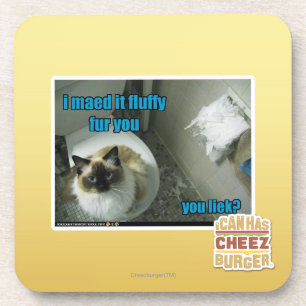 I maed it fluffy fur you coaster