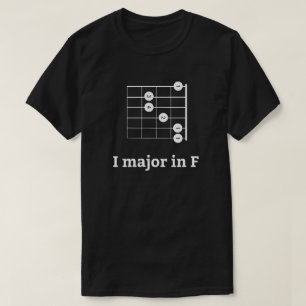 I Major In F   Guitar Chord T-Shirt