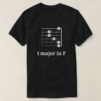 I Major In F | Guitar Chord T-Shirt