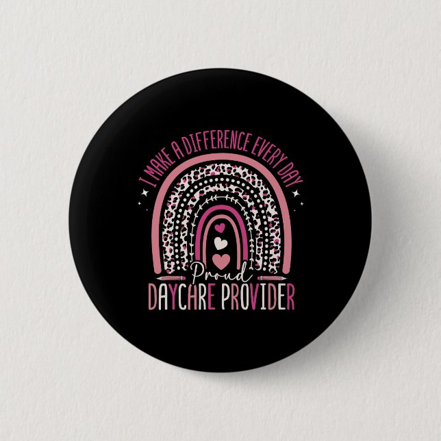 I Make A Difference Every Day - Boho Rainbow Dayca 6 Cm Round Badge (Front)