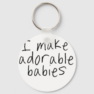I make adorable babies key ring