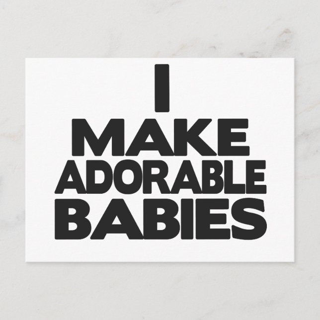 i make adorable babies postcard (Front)