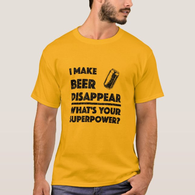 I Make Beer Disappear - Men's Basic T-Shirt (Front)