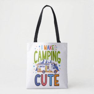 I Make Camping Cute Motorhome Campervan Tote Bag