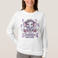 I Make Dementia Look Good, Elephant Purple Ribbon