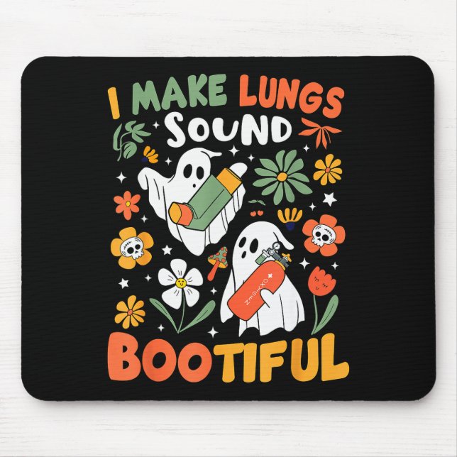 I Make Lungs Sound Bootiful Resratory Therast Hall Mouse Pad (Front)