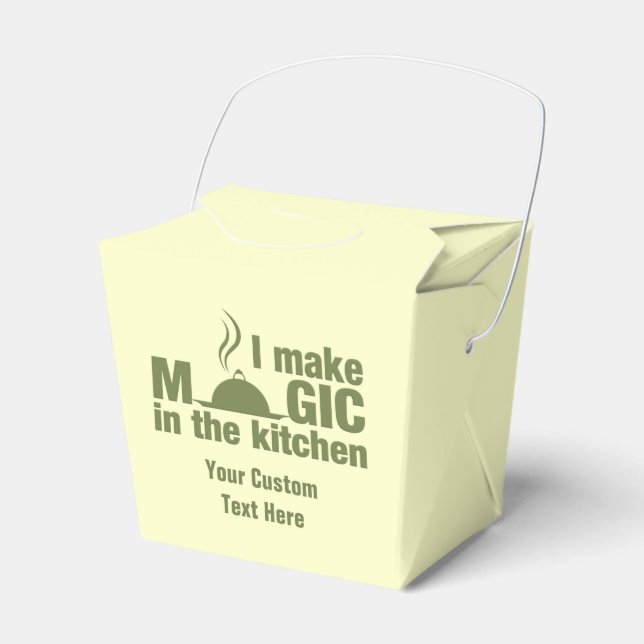 I Make Magic custom favour boxes (Front Side)