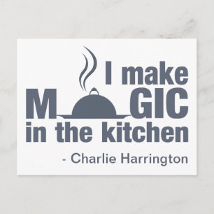 "I Make Magic" custom name postcard