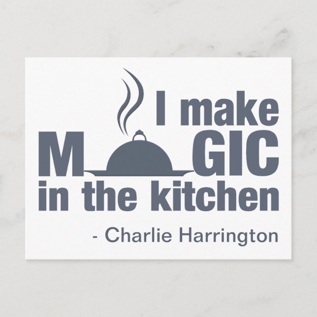 "I Make Magic" custom name postcard (Front)