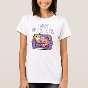 I Make Meow-Ovie, Cat Filmmaker T-Shirt