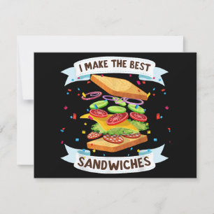 I Make The Best Sandwiches Dress for Food Lovers - Holiday Card