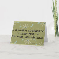 I Manifest Abundance By Being Grateful Affirmation