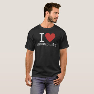 I ❤️ Manufacturing for Employees CUSTOM Men's T-Shirt