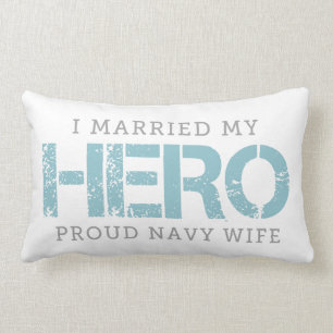 I Married My Hero - Sailor's Wife Lumbar Cushion