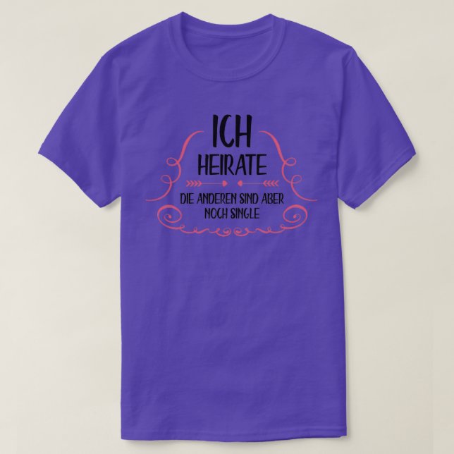 I marry T-Shirt (Design Front)