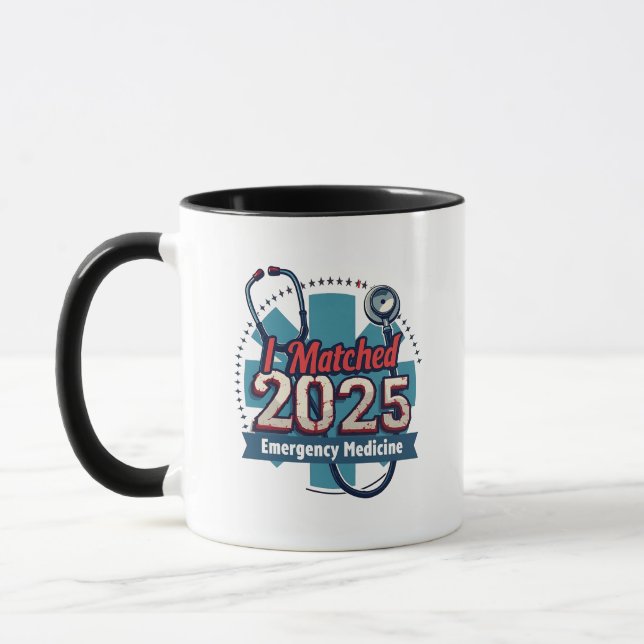 I Matched 2025 Emergency Medicine Mug (Left)