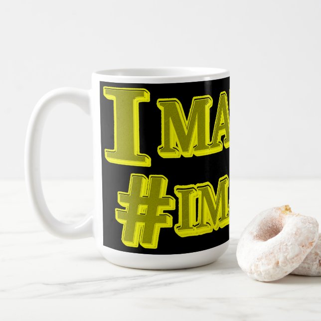  "I MATTER!" Cute Expression Design. Buy Now Coffee Mug (With Donut)