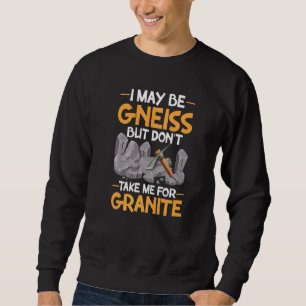 I May Be Gneiss Don't Take For Granite Geology Geo Sweatshirt
