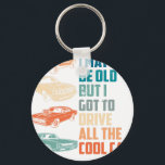 i may be old but i got to drive all the cool car 2 key ring<br><div class="desc">A stylish keychain featuring a vintage classic car design. A perfect accessory for car lovers and collectors. Great for everyday use or as a small and thoughtful gift for classic car enthusiasts.</div>