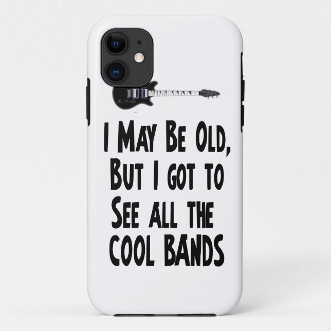 I may be old, cool bands! Case-Mate iPhone case (Back)