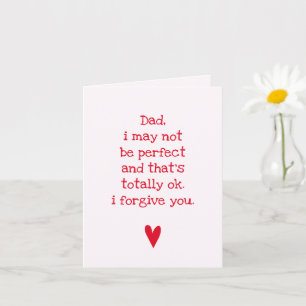 I may not be perfect... Funny Quote Father's Day Card