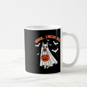 I Mean Boo Funny Ghost Dog Halloween Pumpkin Coffee Mug